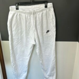 Nike white joggers